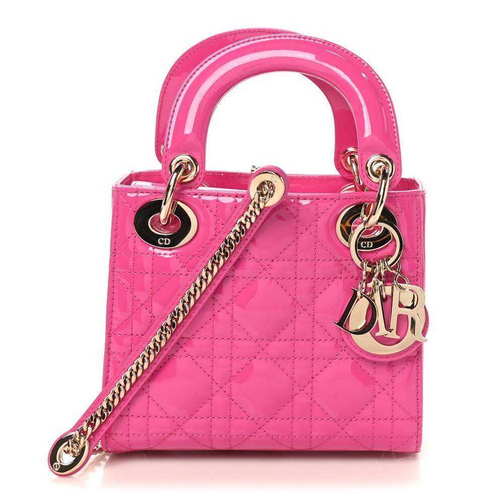 Christian Dior Patent Cannage Mini Lady #270959C41B
